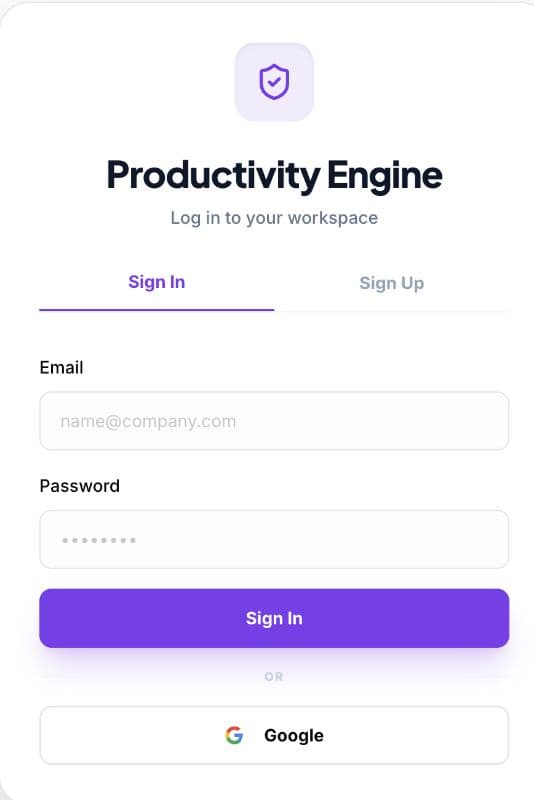 Productivity Engine by Howdy Analytics