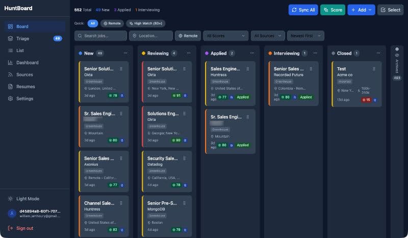 HuntBoard