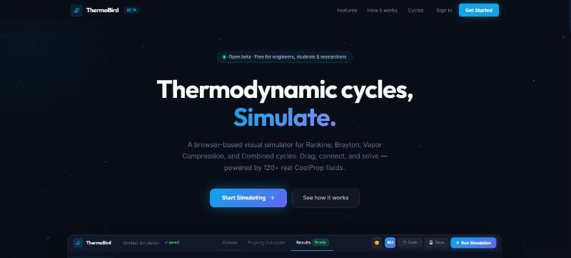 `ThermoBird — Thermodynamic Platform