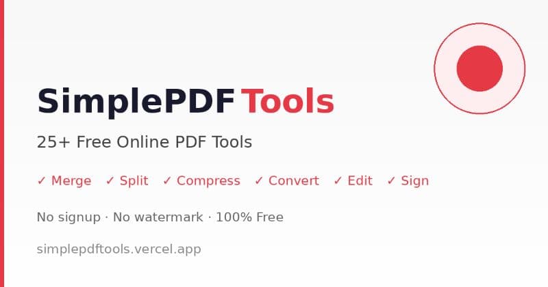 SimplePDF Tools
