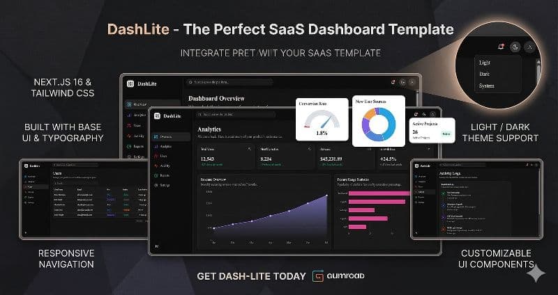 Next.js SaaS Dashboard Starter Kit