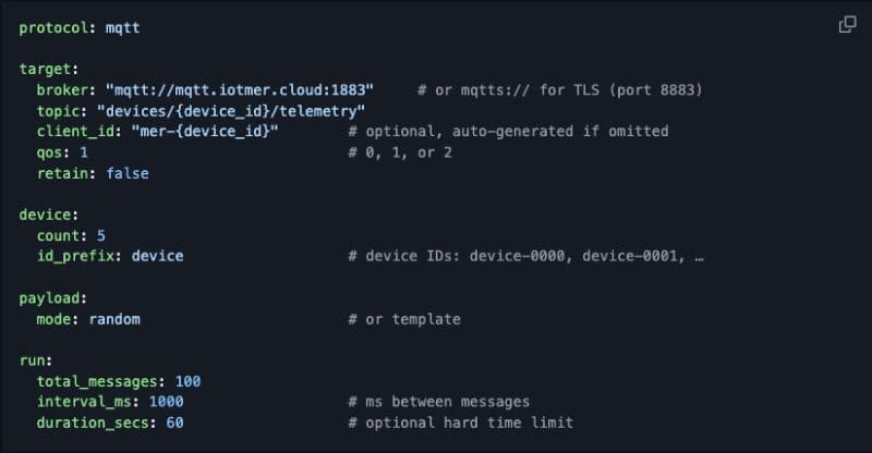 Simulate 1000s of IoT devices fast