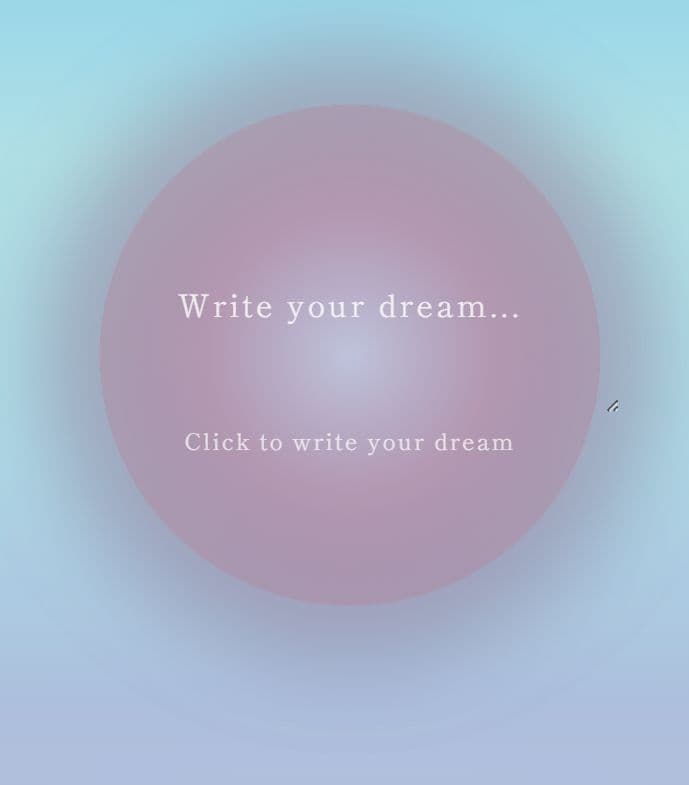 in a dream