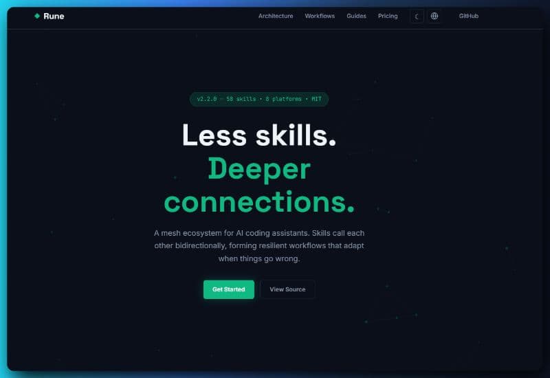 Rune — Less skills. Deeper connections.