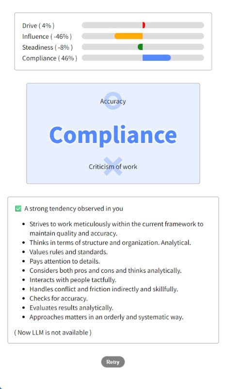 DiSC Based Personality Assessment