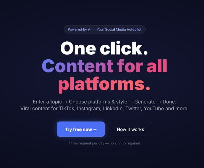 ViralWords.ai: content for all platforms