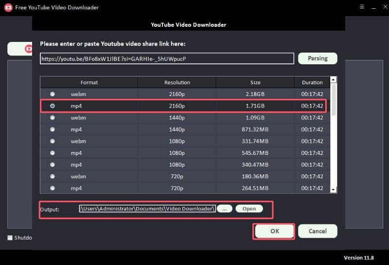 Free YouTube Video Downloader
