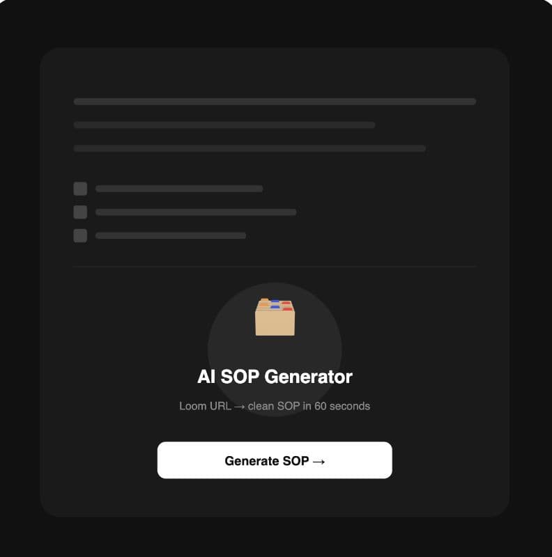 AI SOP Generator
