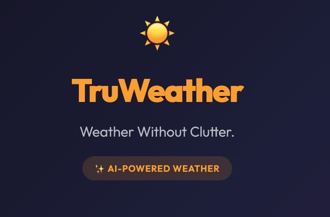 Truweather . Weather without Clutter
