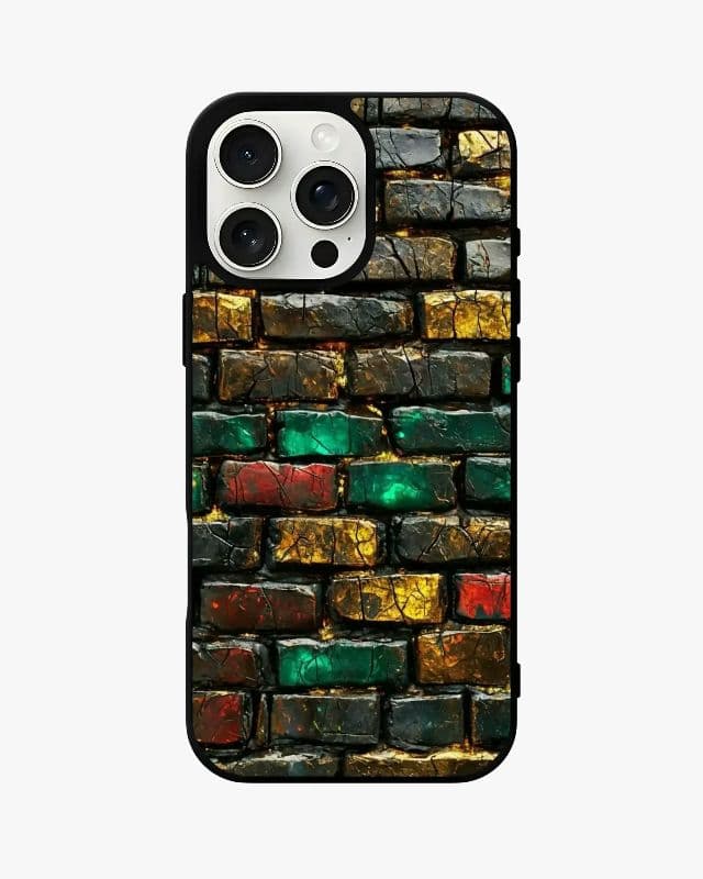 Colorful Brick Wall Aluminum Back 
