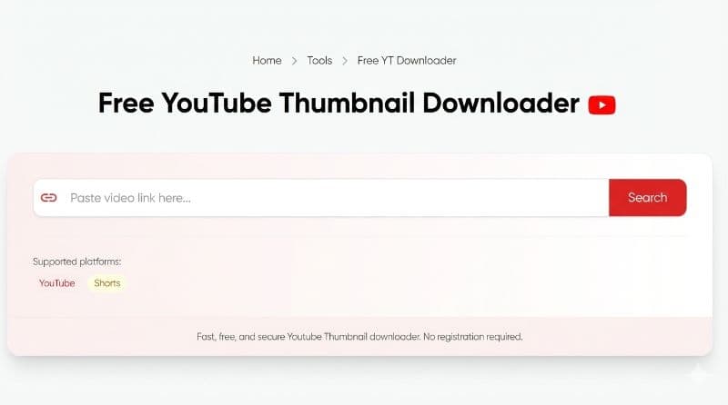 Free Youtube Thumanil Downloader