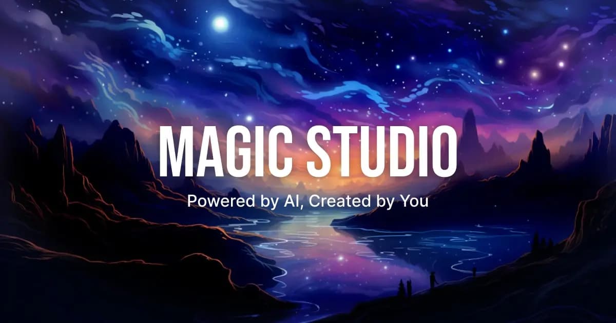 MagicStudio：引领潮流的AI图像处理设计软件