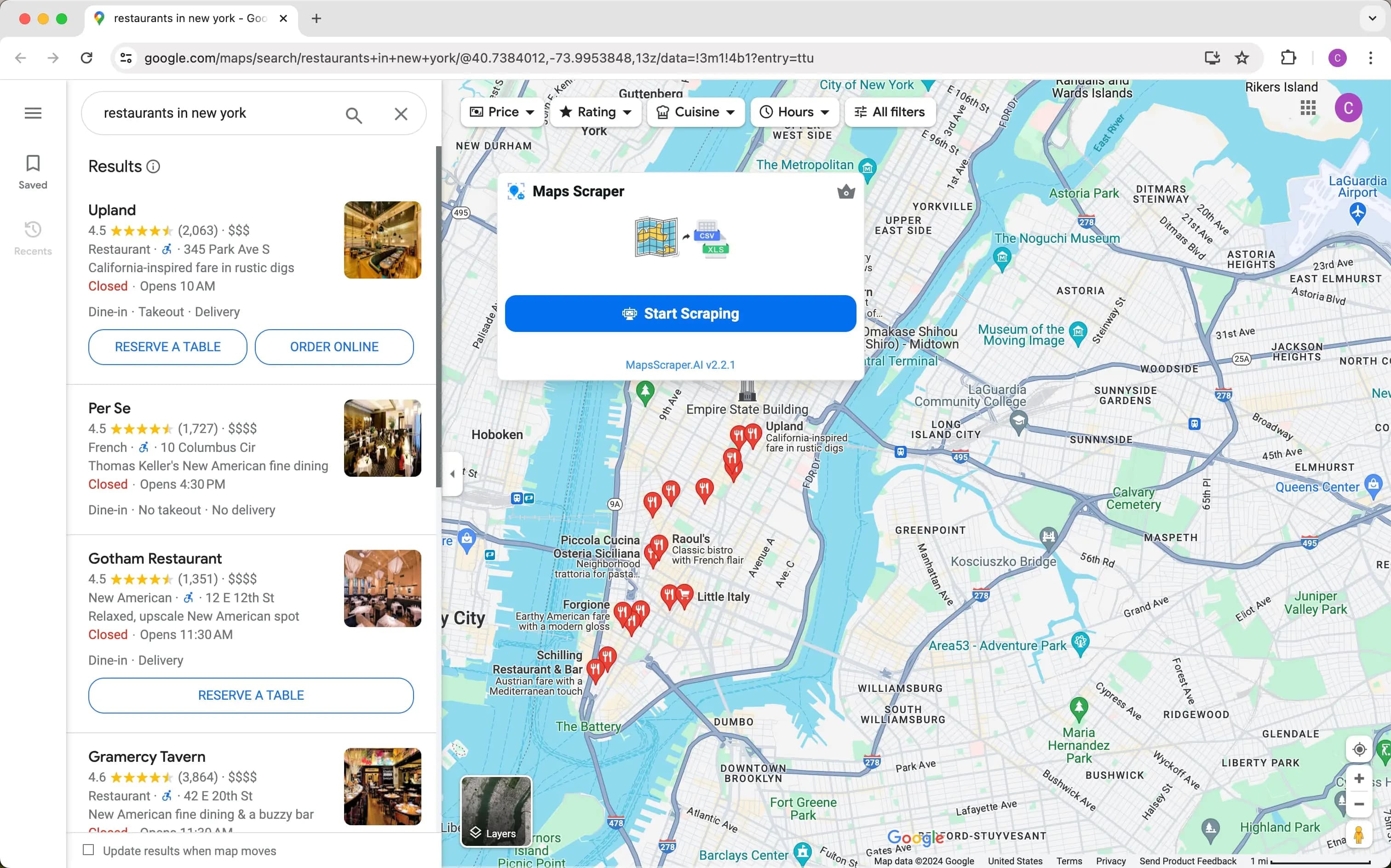 Google Maps Scraper AI