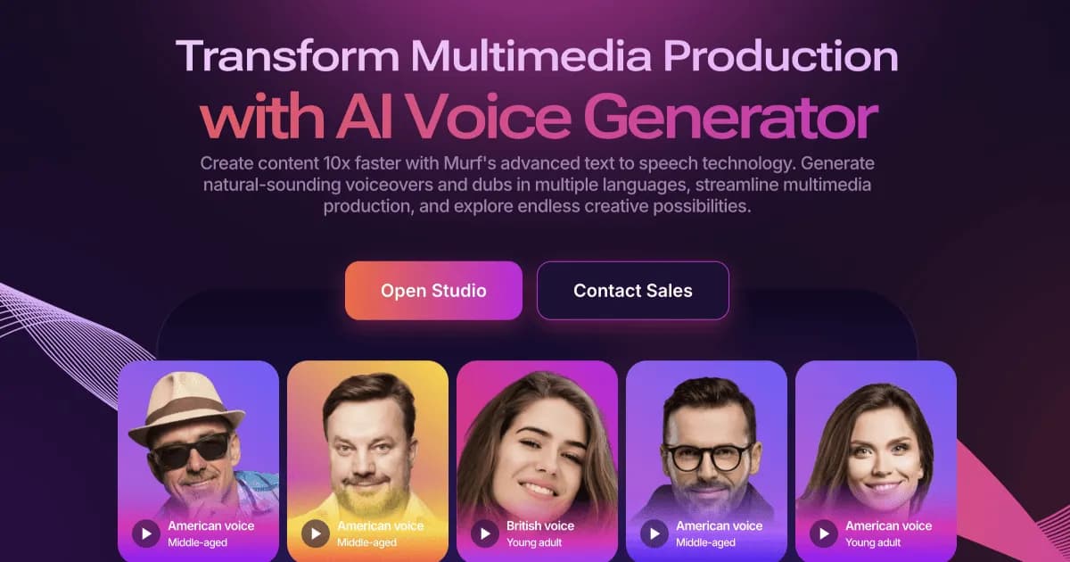 Murf AI，打造你的专属智能语音助手